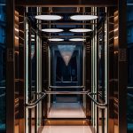closed-elevator-doors-glossy-illuminated-hotel